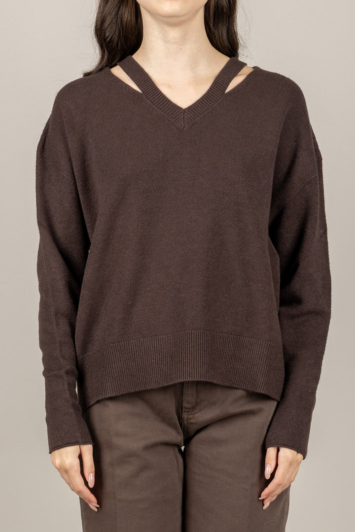 TENSIONE IN - AI730AI25 - MAGLIA SCOLLO A V CUT/OUT