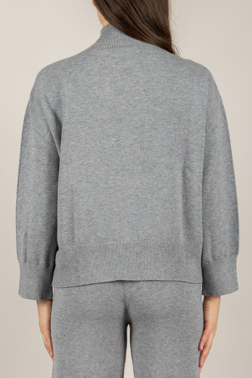 VICOLO - 77377F - MAGLIA COLLO ALTO RIGA FRONTALE