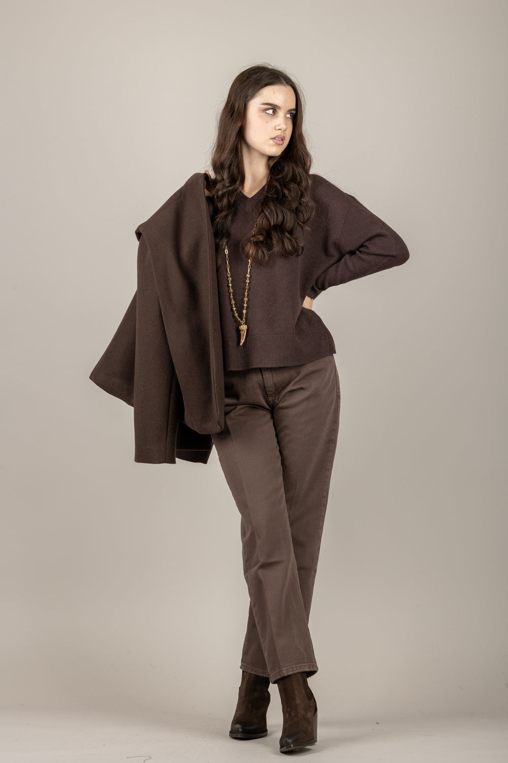 TENSIONE IN - AI730AI25 - MAGLIA SCOLLO A V CUT/OUT