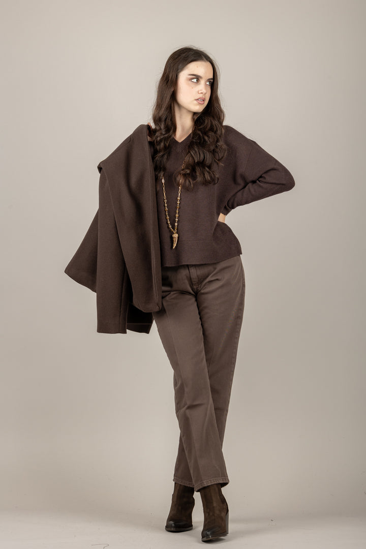 TENSIONE IN - AI730AI25 - MAGLIA SCOLLO A V CUT/OUT