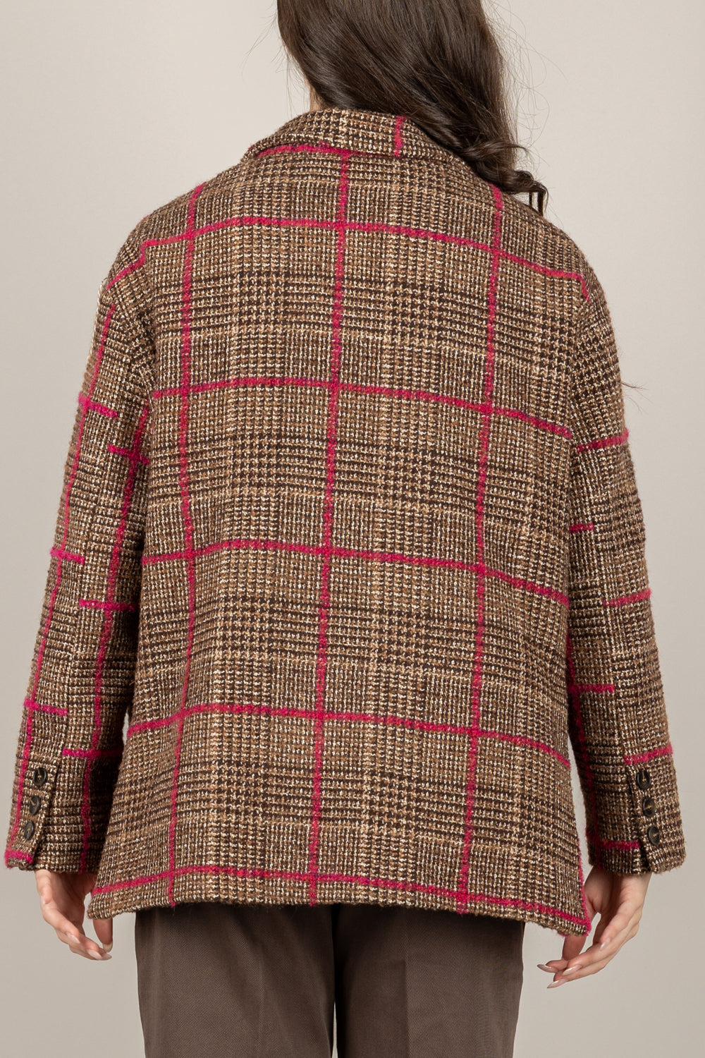 TENSIONE IN - 26B1303 - GIACCA PRINCIPE DI GALLES  CON SPILLE