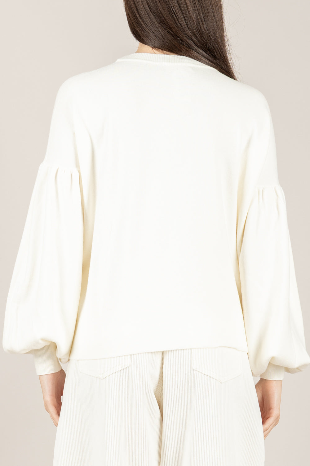 VICOLO - 22090F - MAGLIA CON MANICHE A PALLONCINO