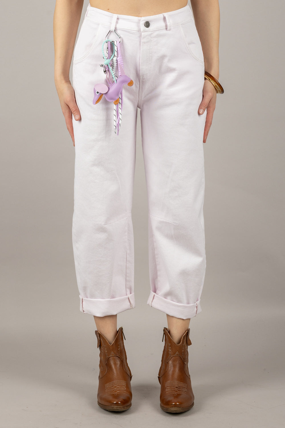 TENSIONE IN - PA5137-GAD - PANTALONE CON CHARM