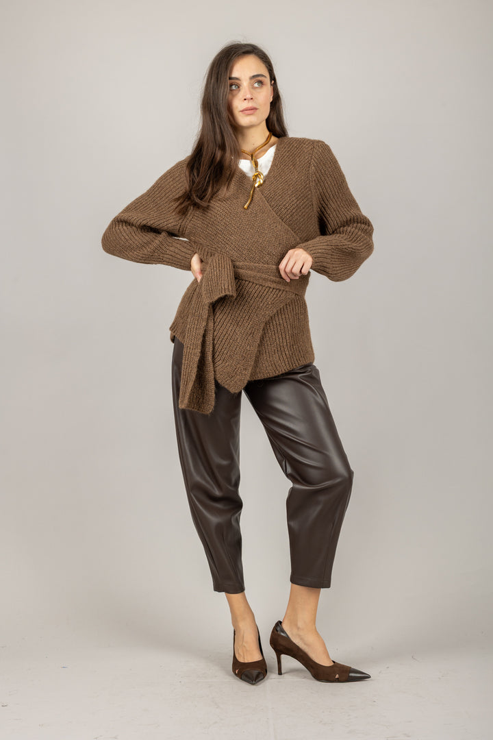 DIXIE - P845Y162 - PANTALONE CARROT ECOPELLE