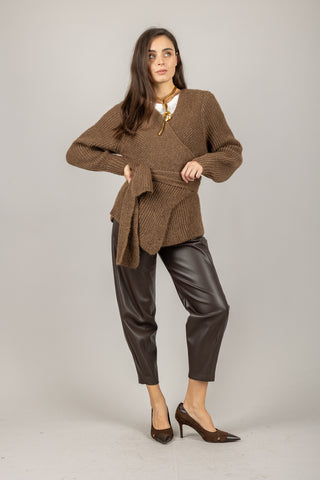 DIXIE - P845Y162 - PANTALONE CARROT ECOPELLE