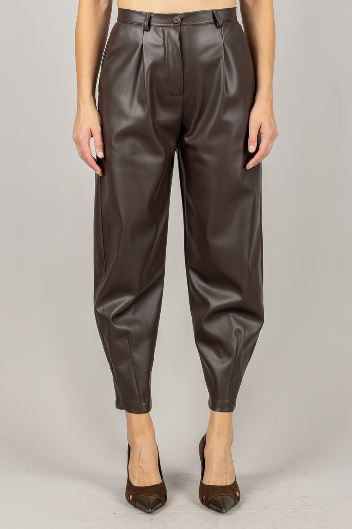 DIXIE - P845Y162 - PANTALONE CARROT ECOPELLE