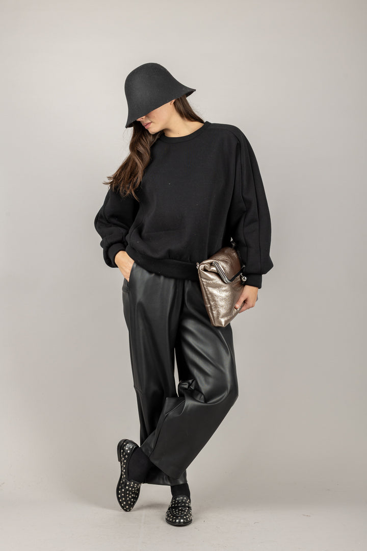 DIXIE - P840Y092 - PANTALONE BARREL ECOPELLE