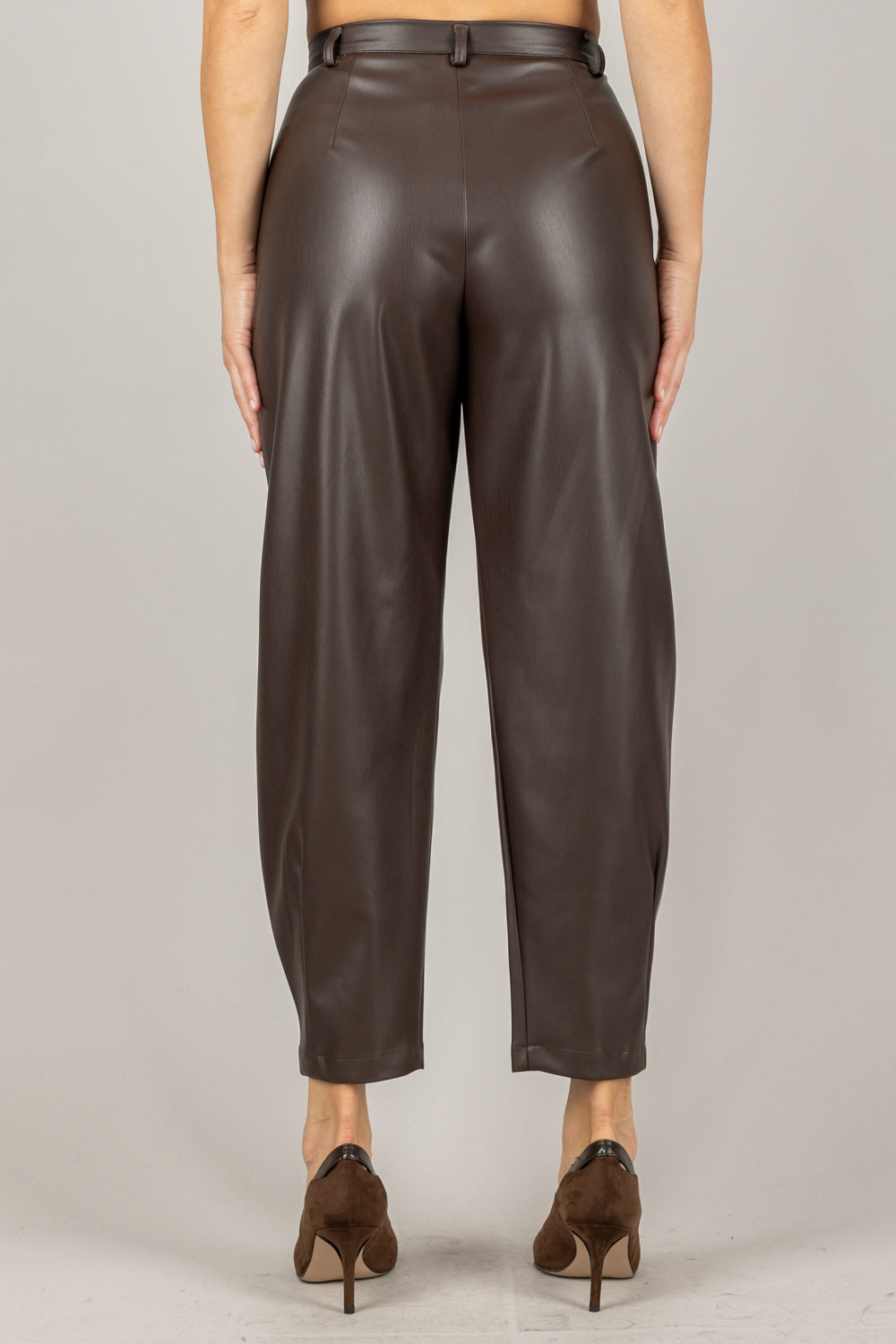 DIXIE - P845Y162 - PANTALONE CARROT ECOPELLE