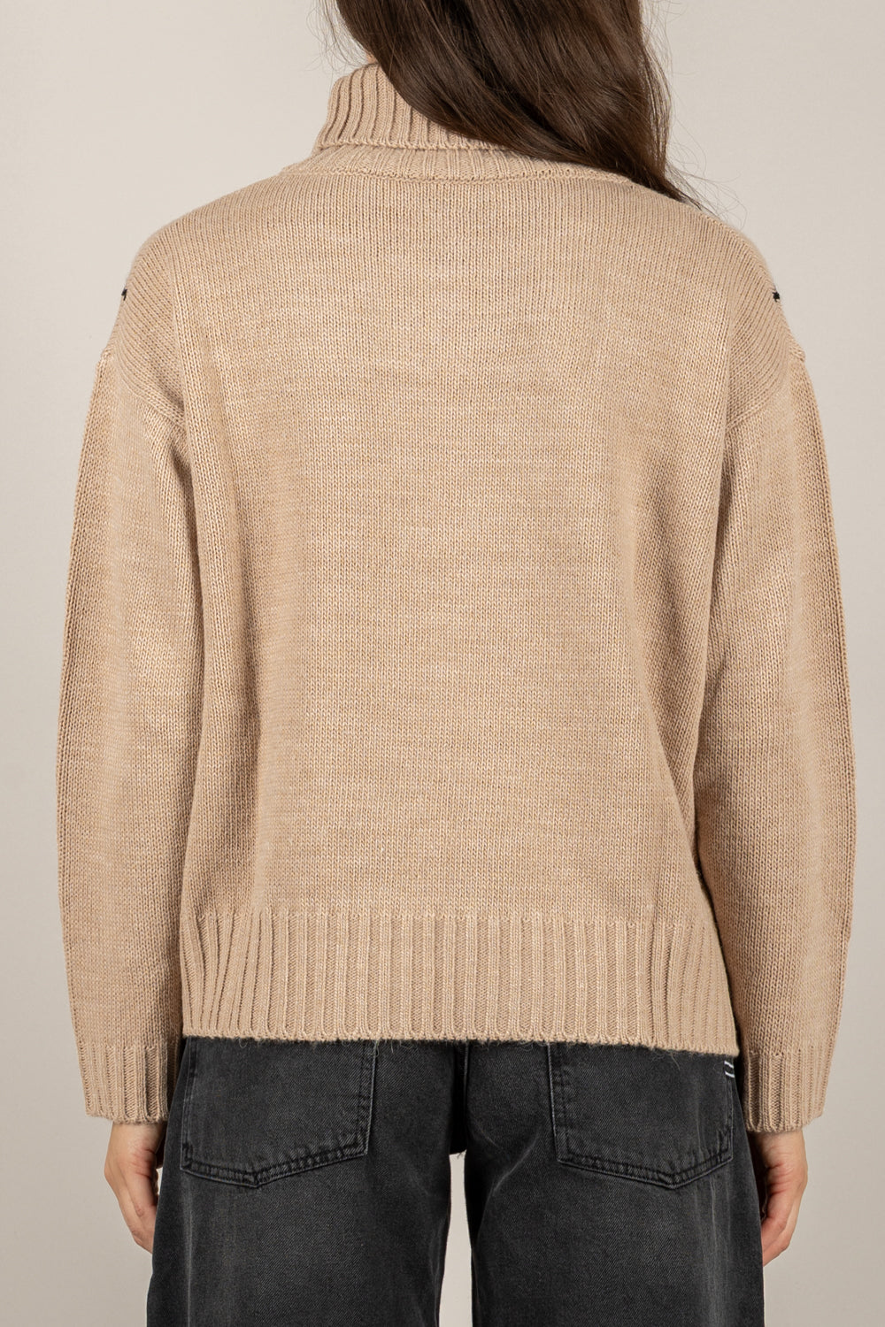 HAVEONE - MFP-M335 - MAGLIA COLLO ALTO CON ROMBI