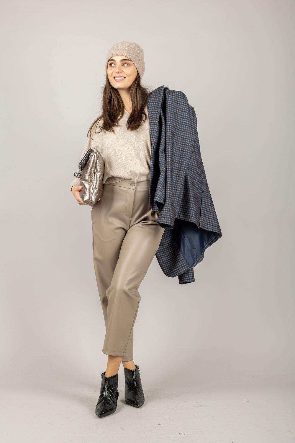 VICOLO - TF1679 - PANTALONE ECOPELLE CARROT