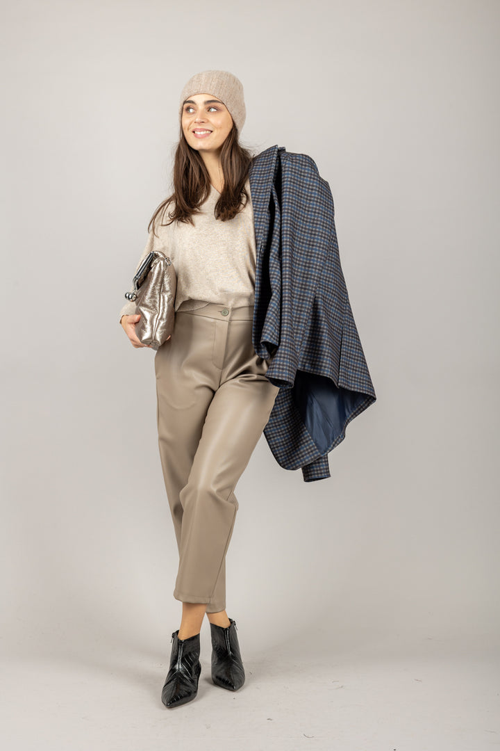 VICOLO - TF1679 - PANTALONE ECOPELLE CARROT