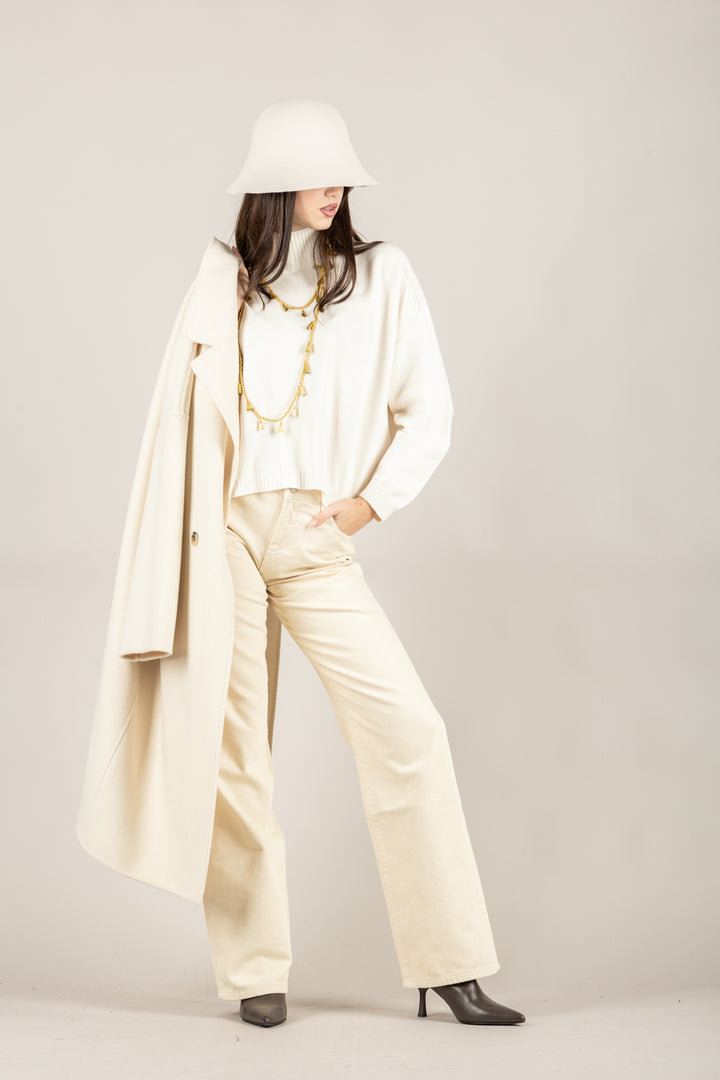 TENSIONE IN - IT1509AI25 - MAGLIA COLO ALTO A COSTINE