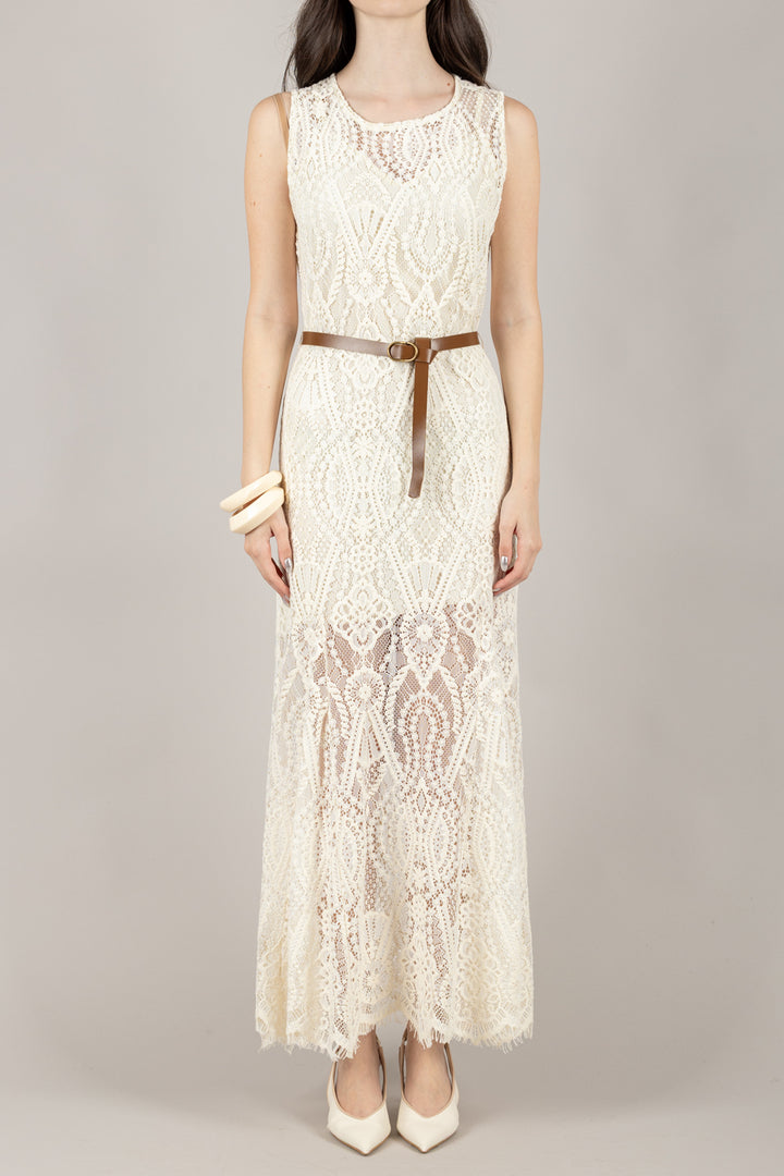 TENSIONE IN - S25XB32 - ABITO PIZZO CON CINTA