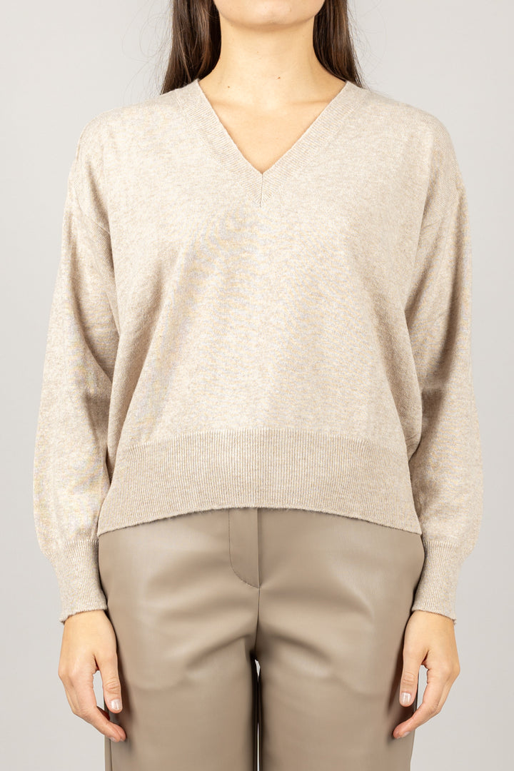 VICOLO - 22013F - MAGLIA SCOLLO A V