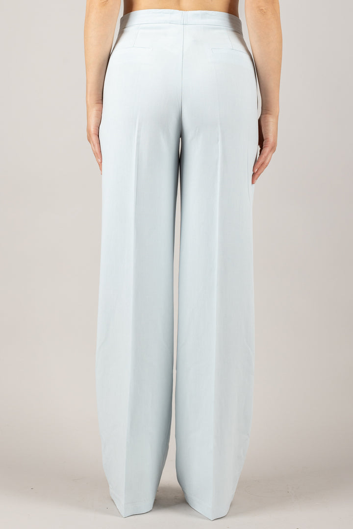 VICOLO - TD1877 - PANTALONE PALAZZO CON TASCA FILO