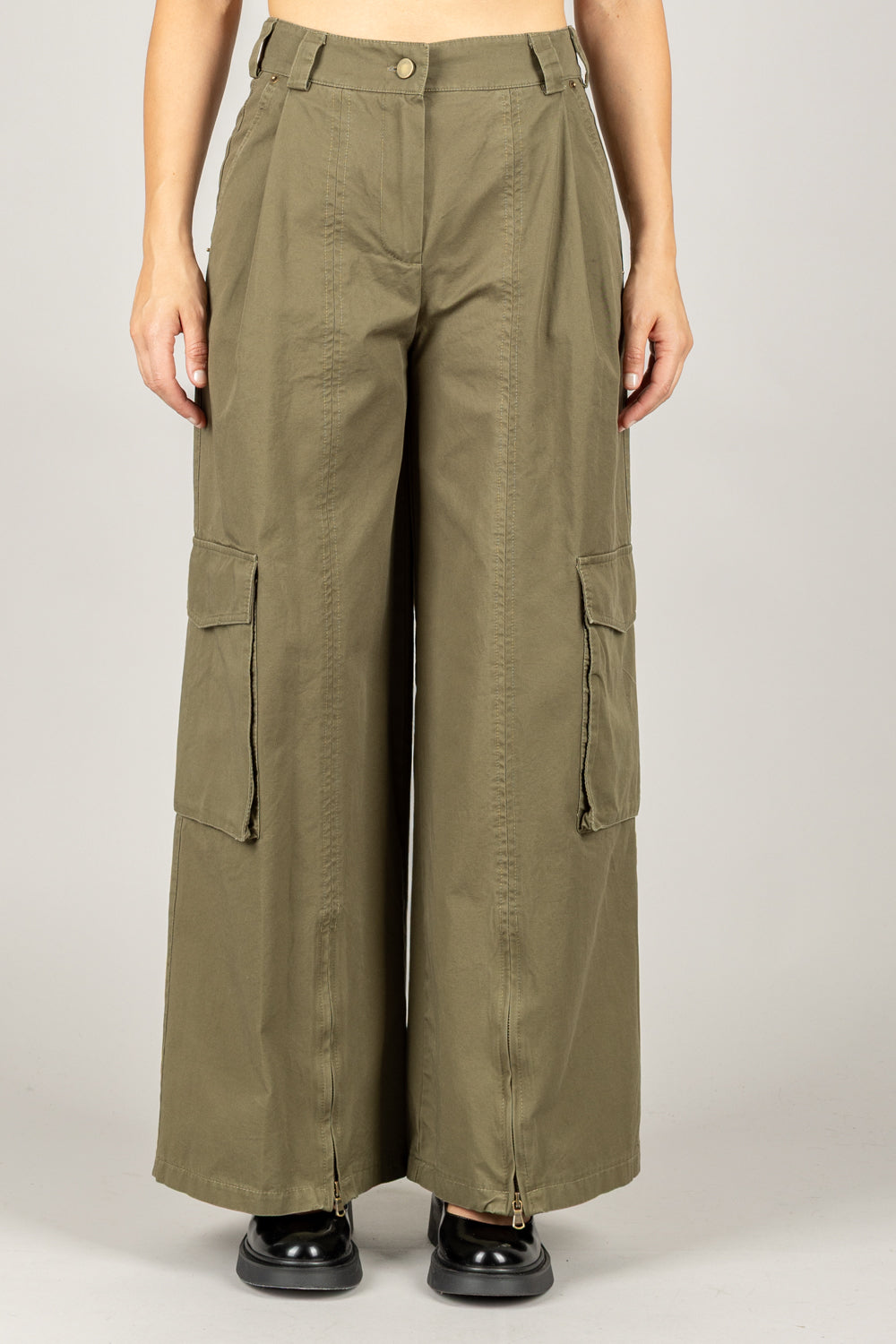 TENSIONE IN - HM706 - PANTALONE CON TASCONI