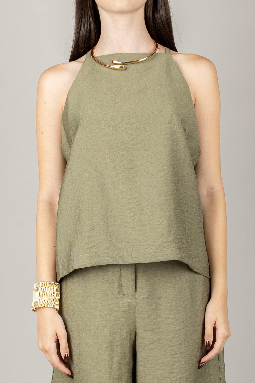 TENSIONE IN - 25T7902 - TOP SCOLLO AMERICANA