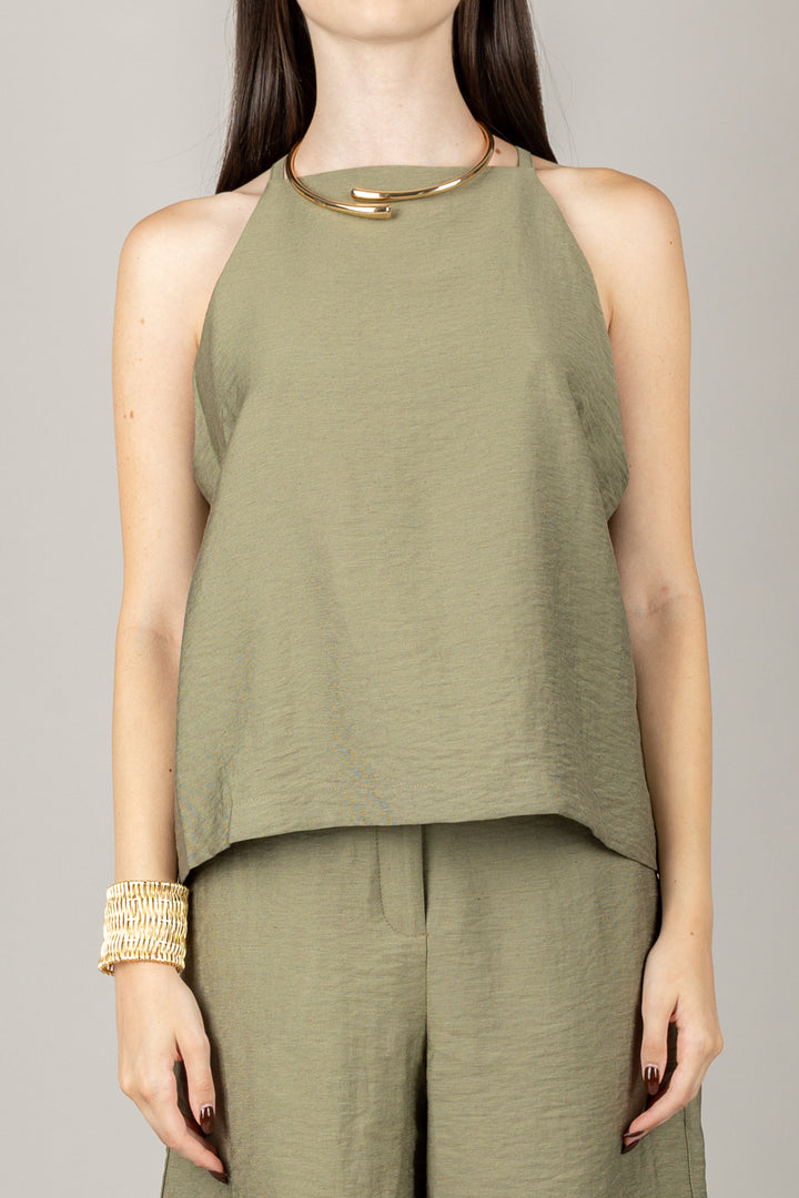 TENSIONE IN - 25T7902 - TOP SCOLLO AMERICANA
