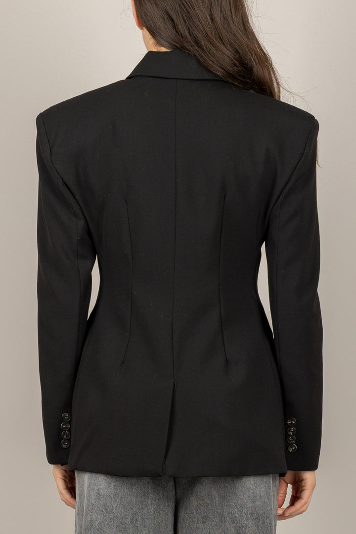 TENSIONE IN - W25J727 - GIACCA BOTTONE ASIMMETRICO CON SPILLA