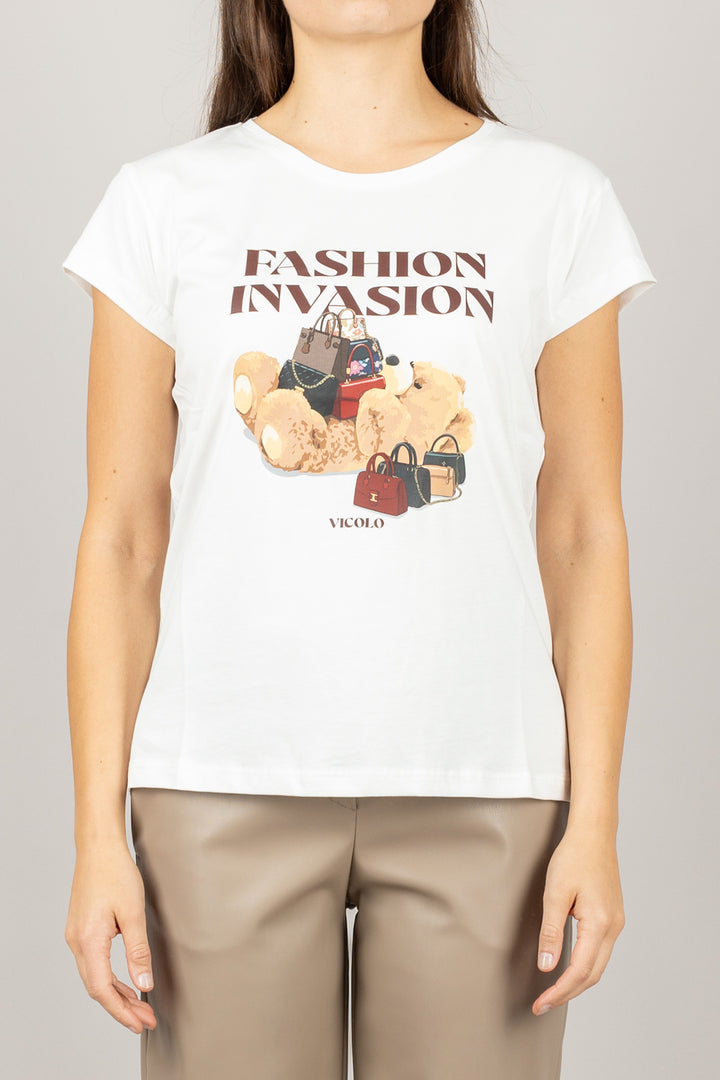 VICOLO - RF0556 - T-SHIRT FASHION INVASION