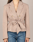 IMPERIAL - JBT3LVH - GIACCA FANTASIA VICHY CACAO