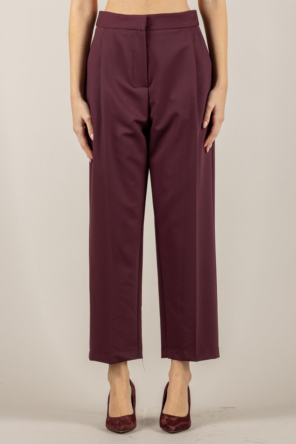 IMPERIAL - PEY7KIC - PANTALONE CARROT CON PINCES