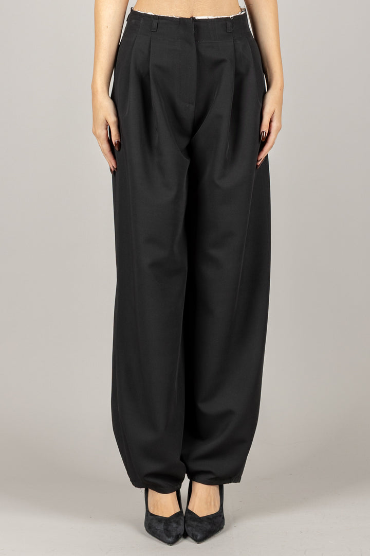 VICOLO - TF0798 - PANTALONE BARREL CON PINCES