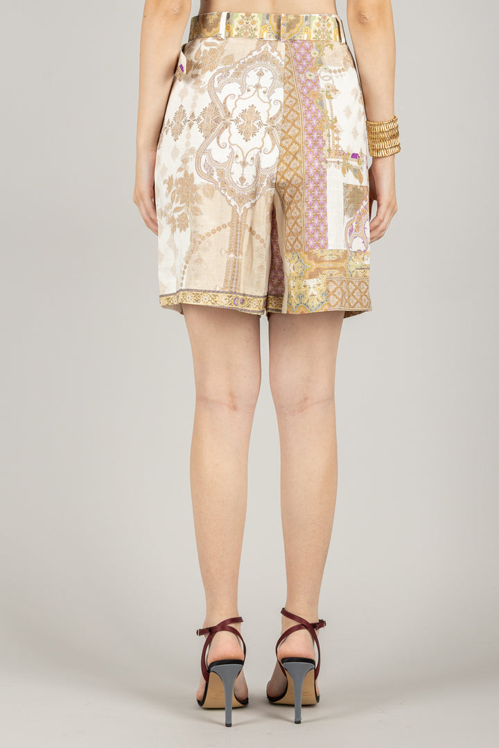 TENSIONE IN - P50133AT - SHORTS FANTASIA CON CINTA
