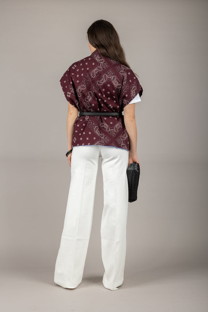 DIXIE - LAENWSN - GILET STAMPA BANDANA