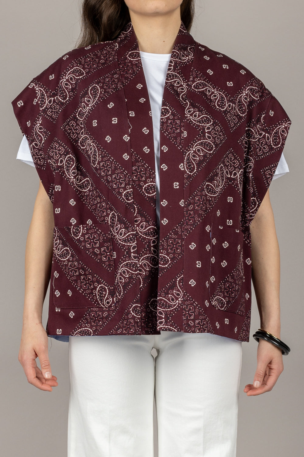 DIXIE - LAENWSN - GILET STAMPA BANDANA