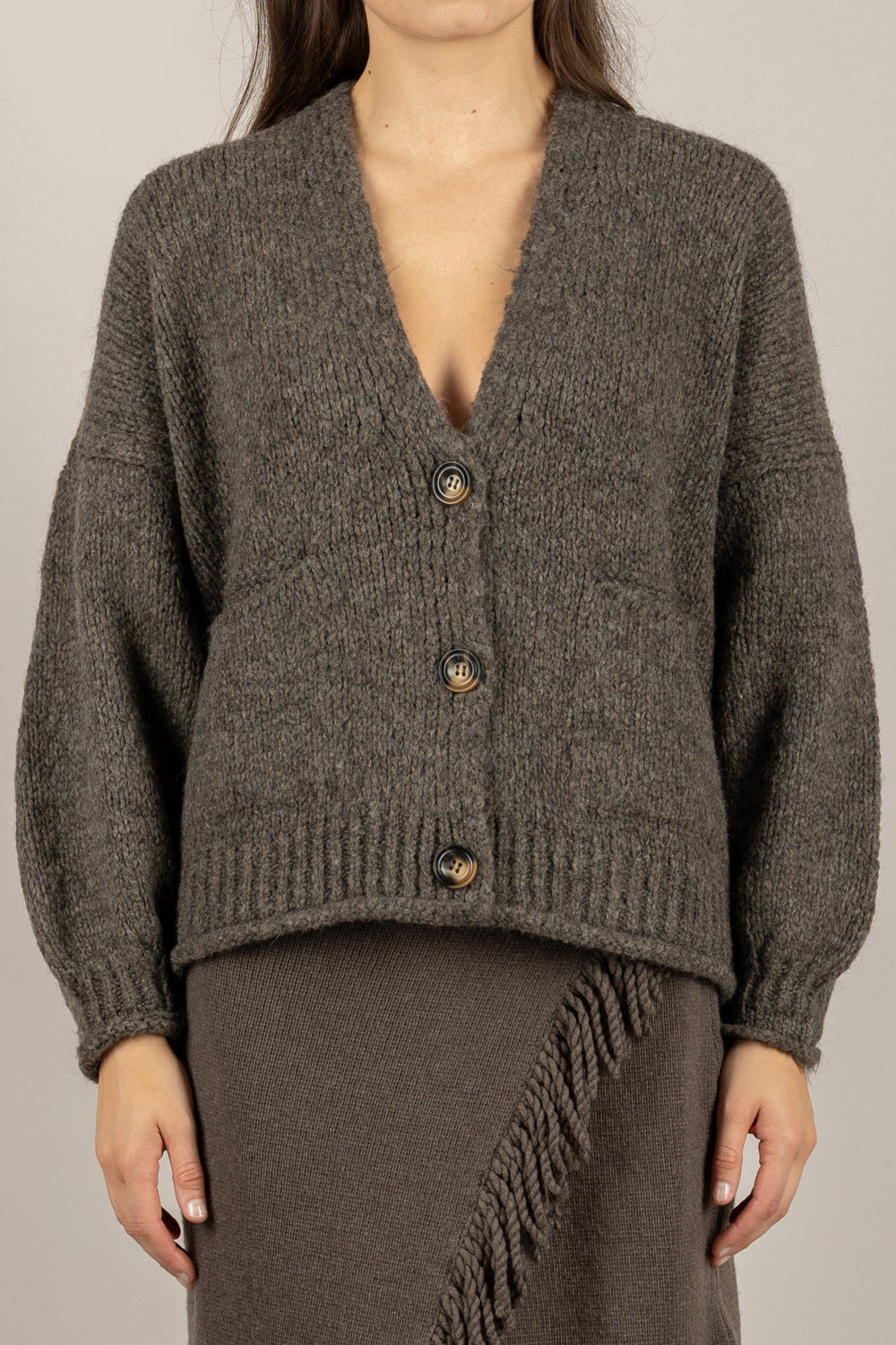 HAVEONE - JIT-P020 - CARDIGAN OVER TRE BOTTONI