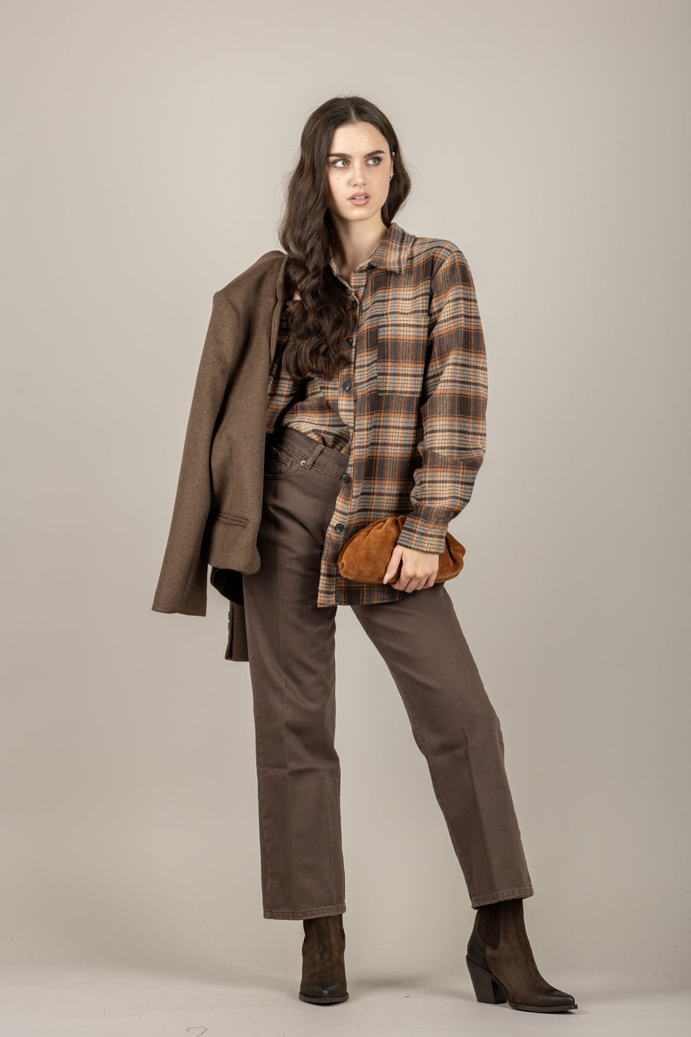 HAVEONE - CFW-P130 - CAMICIA FLANELLA CON TASCHINO