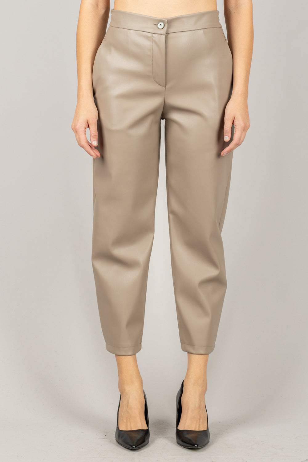 VICOLO - TF1679 - PANTALONE ECOPELLE CARROT