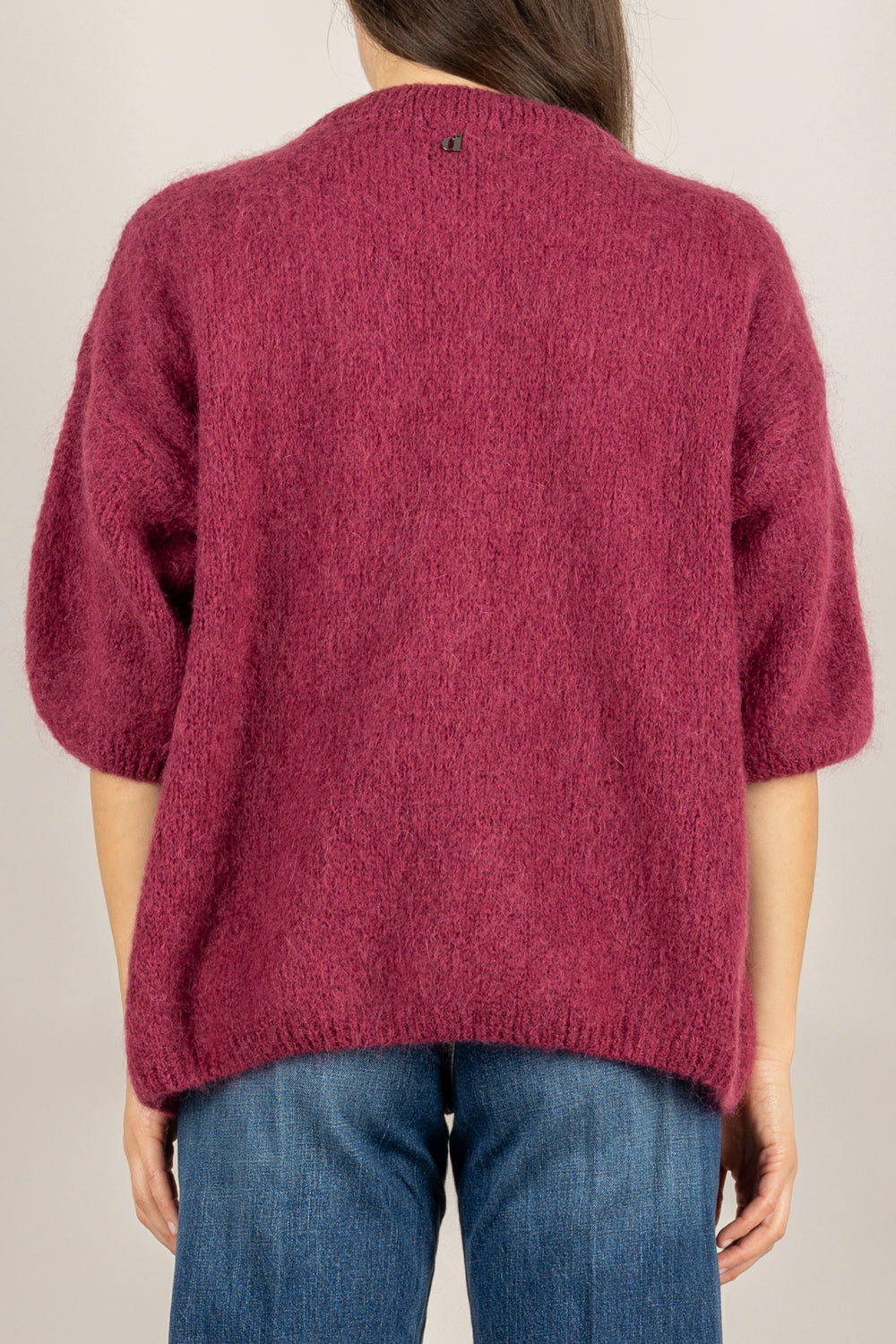 DIXIE - M277Y236- MAGLIA IN MOHAIR GIROCOLLO OVER