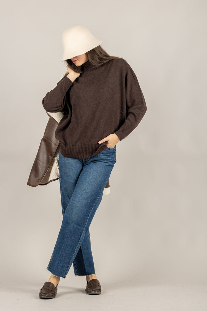 TENSIONE IN - D78758 - MAGLIA COLLO ALTO