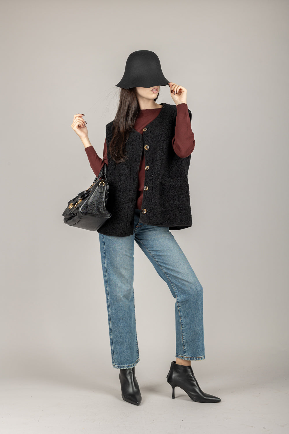 VICOLO - TF0963 - GILET TEDDY