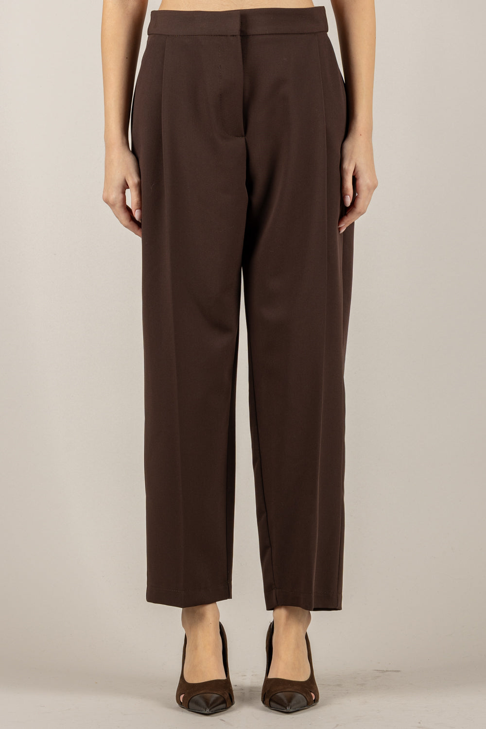 IMPERIAL - PEY7KIC - PANTALONE CARROT CON PINCES