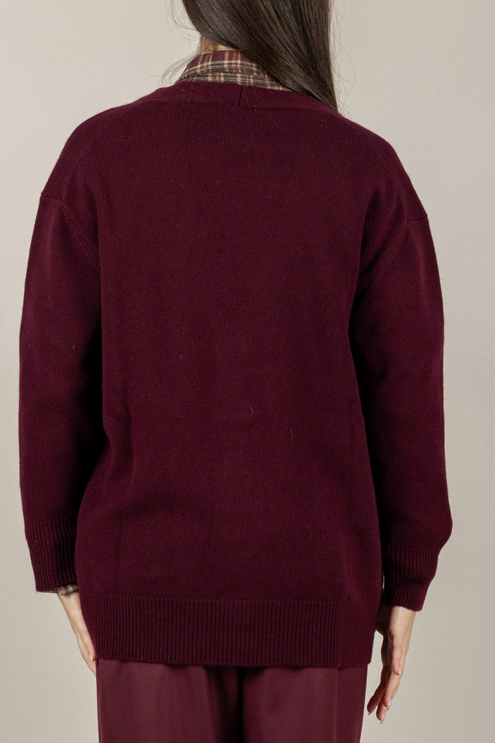 VICOLO - 22053F - CARDIGAN CON BOTTONI IN LANA