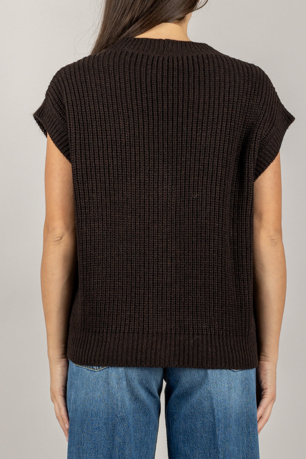 TENSIONE IN - D80941 - GILET OVER TRE BOTTONI