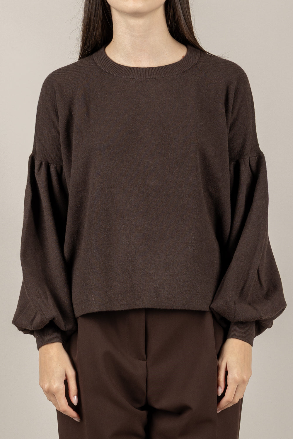 VICOLO - 22090F - MAGLIA CON MANICHE A PALLONCINO