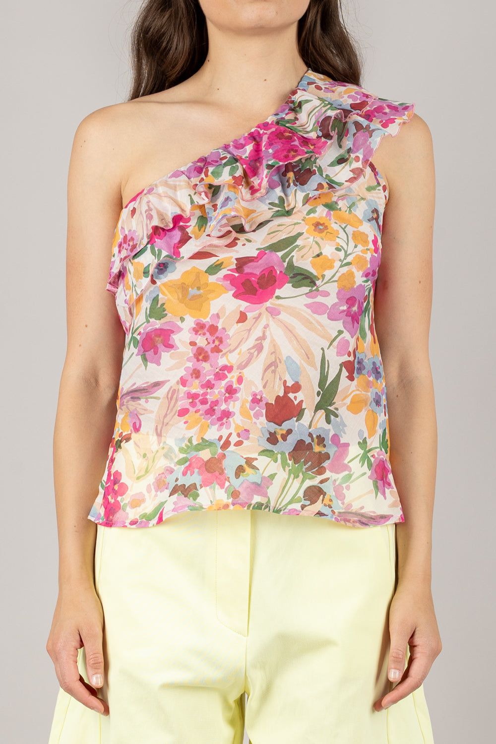 KONTATTO - B3062N - MAGLIA MONOSPALLA A BALZE