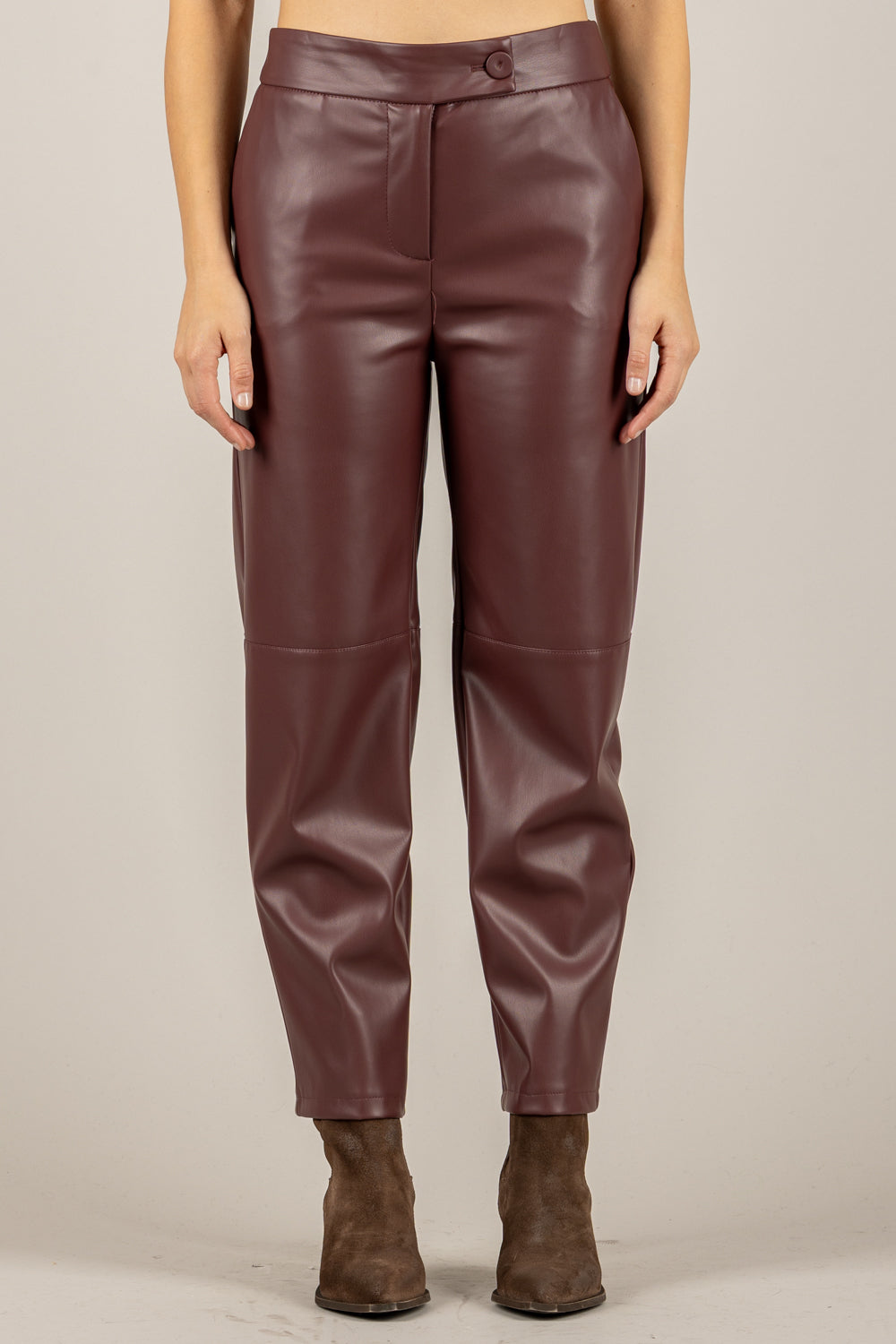 IMPERIAL - P6D5KGJ - PANTALONE ECOPELLE GAMBA DRITTA