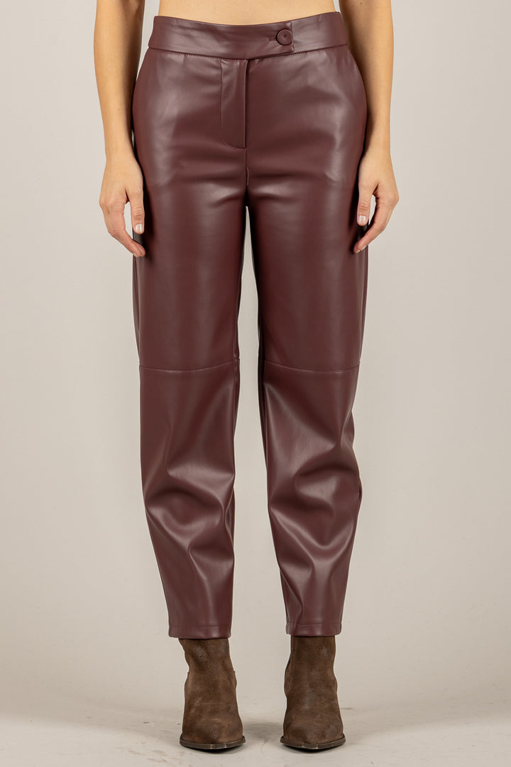 IMPERIAL - P6D5KGJ - PANTALONE ECOPELLE GAMBA DRITTA