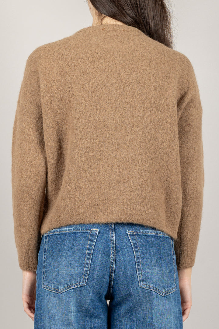 VICOLO - 55050F - CARDIGAN MOHAIR CON APPLICAZIONI
