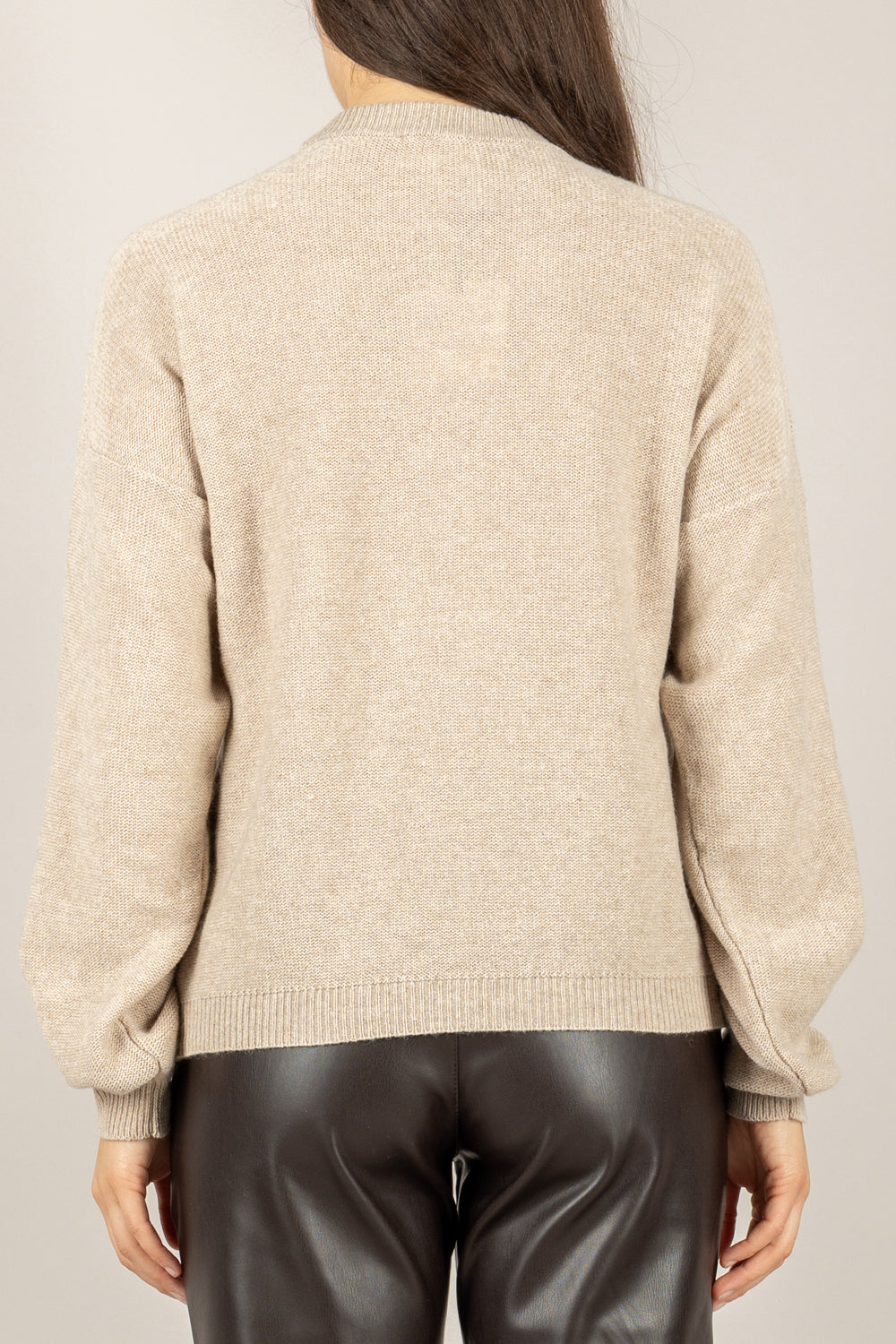 VICOLO - 77344F - MAGLIA ROMBI GIROCOLLO