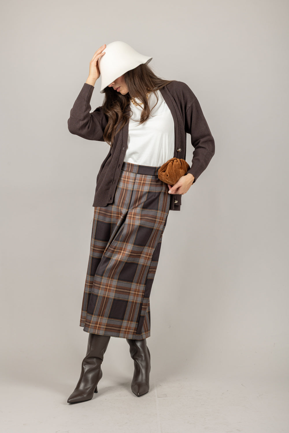 VICOLO - 77045F - CARDIGAN CON BOTTONI ORO