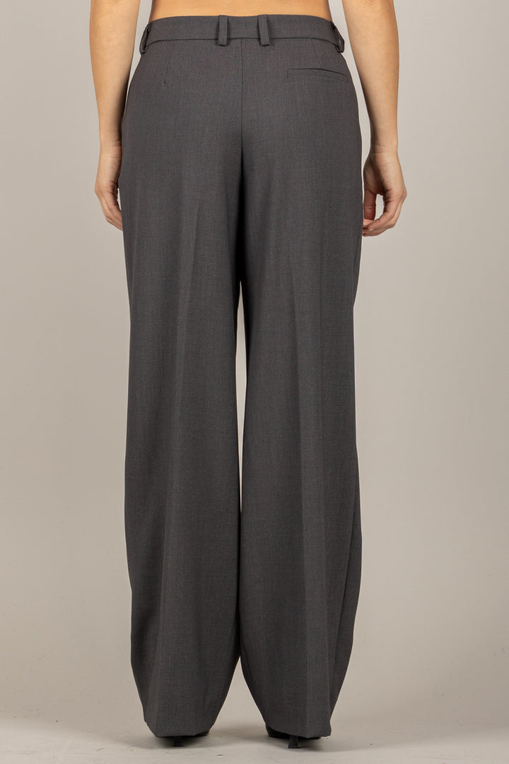 TENSIONE IN - W25P736 - PANTALONE PALAZZO CON PINCES