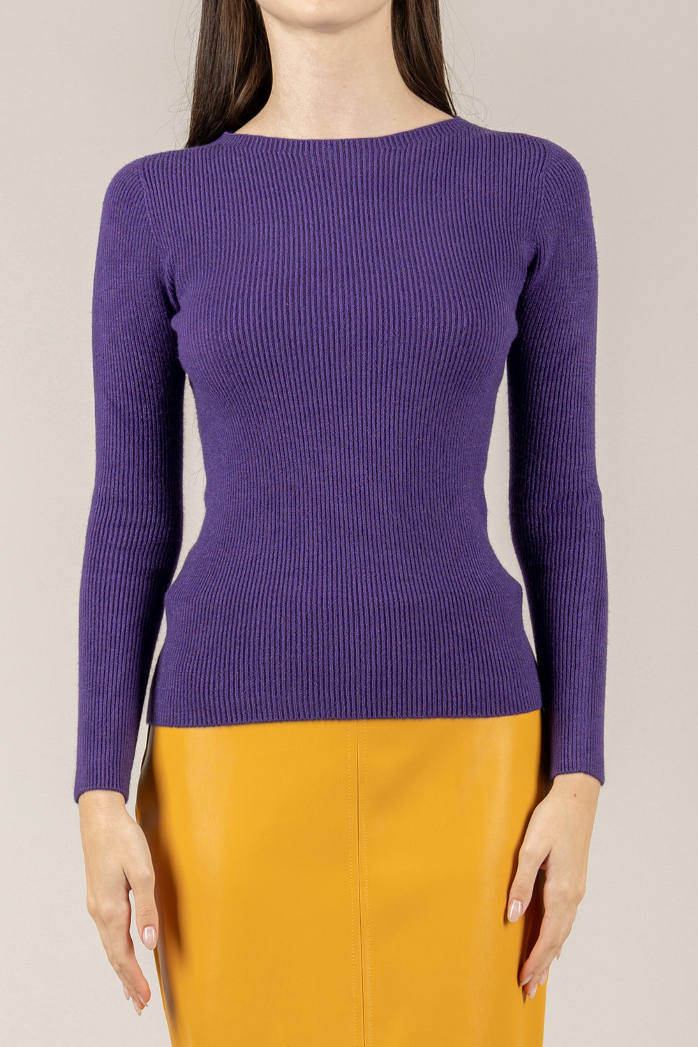 VICOLO - 77315F - MAGLIA COSTINE SLIM