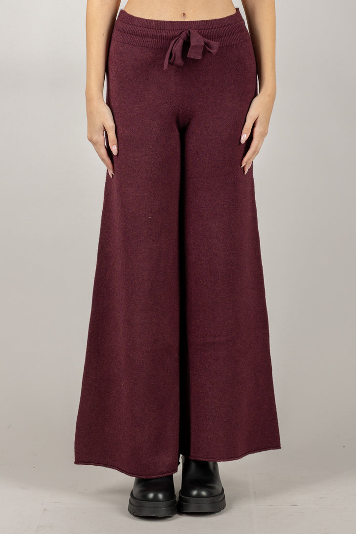KONTATTO - FA100N - PANTALONE IN MAGLIA CON COULISSE