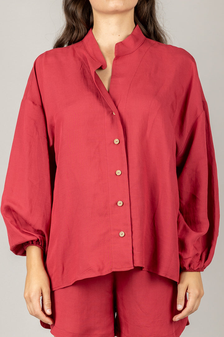 TENSIONE IN - 25C7864 - COMPLETO CAMICIA E SHORTS MISTO LINO